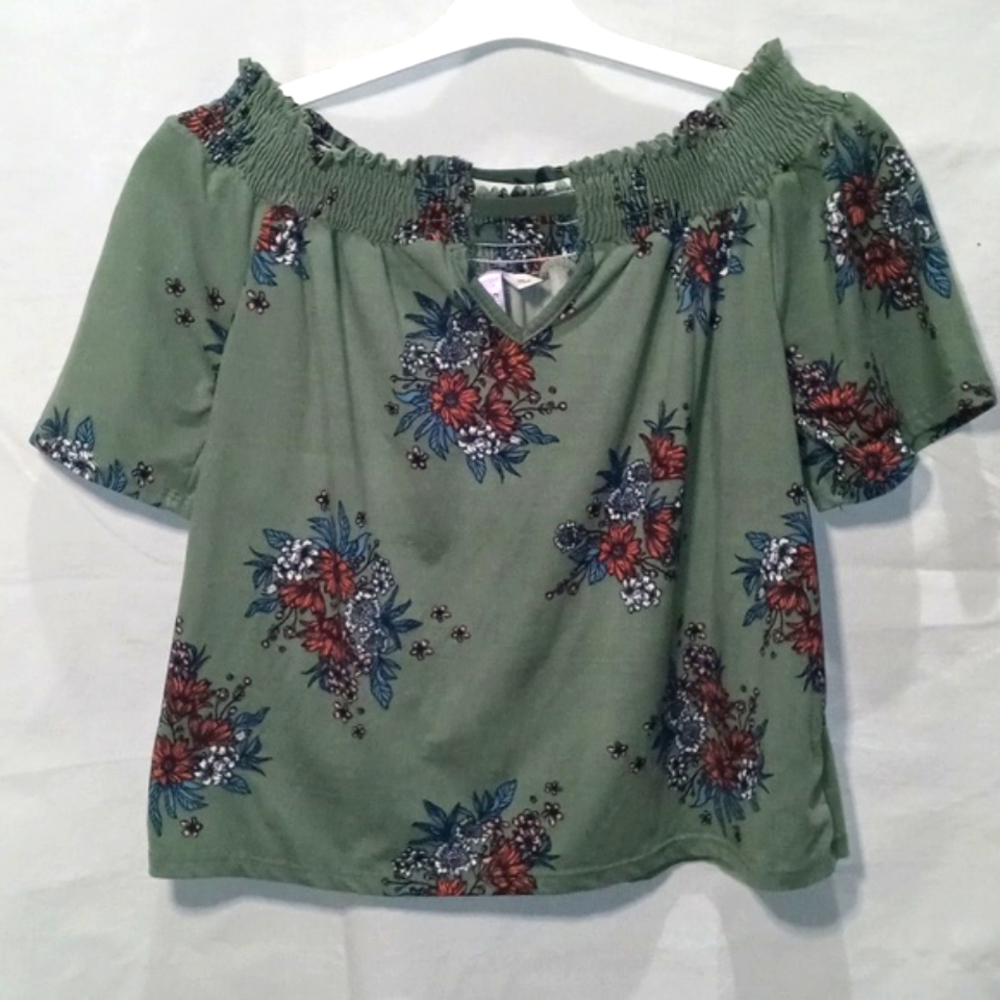 Alya Floral Print Crop Top
